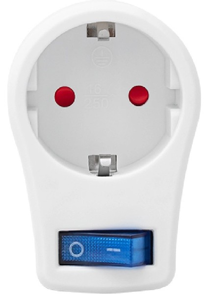 Tekli Akım Korumalı Kablosuz Priz Çocuk Koruma 2500W 10A On/off Anahtarlı fiyatları