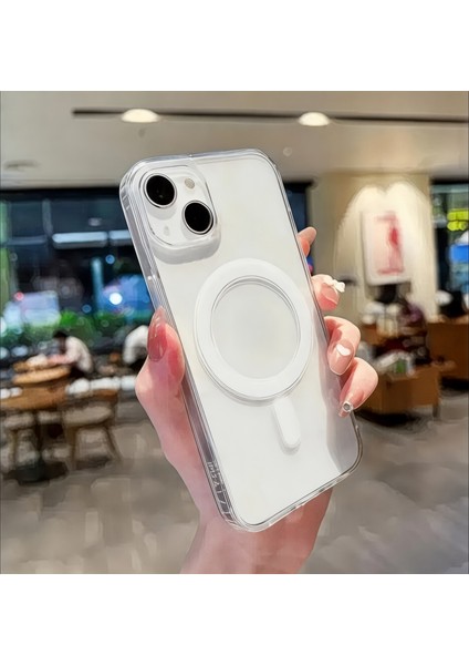 IPhone 12 - 12 Pro Uyumlu Kılıf Magsafe Köşe Korumalı Vakumlu Sert Silikon Kapak