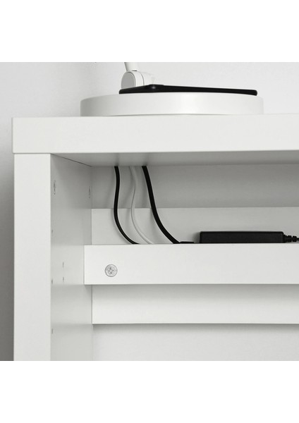 Kallax Çalışma Masası Beyaz 77 x 60 x 147 cm Kitaplıklı Depolamalı Ayarlanabilir fiyatları