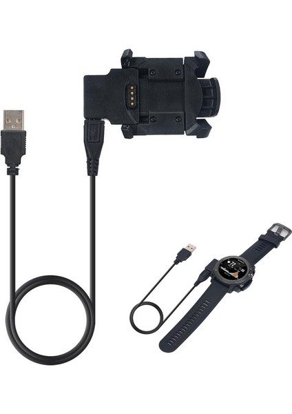 Garmin Fenix 3 Hr/fenix3/quatix 3 Için Şarj Istasyonu Beşiği + USB Veri Senkronizasyon Şarj Kablosu (Yurt Dışından)