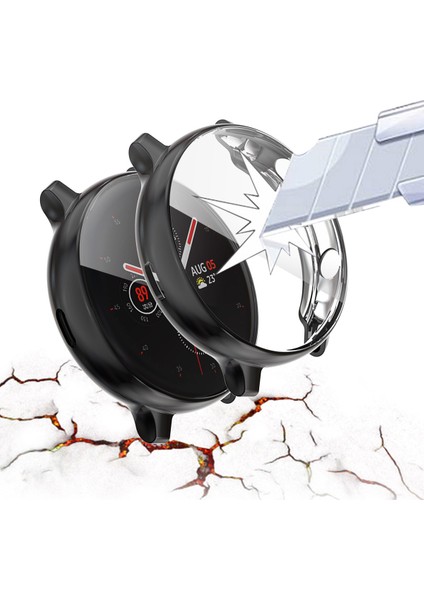Hat Prınce Her Yönüyle Koruyucu Elektrokaplama Tpu Saat Kılıfı Samsung Galaxy Watch Active2 44MM-SIYAH (Yurt Dışından) modelleri