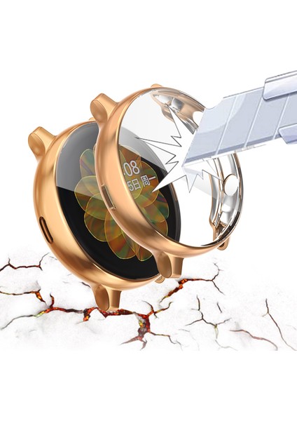 Hat Prınce Her Yönüyle Koruyucu Elektrokaplama Tpu Saat Kılıfı Samsung Galaxy Watch Active2 44MM - Altın (Yurt Dışından) modelleri