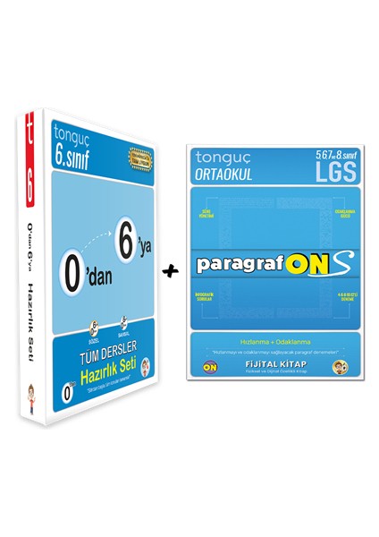 0'dan 6'ya Konu Anlatımlı Soru Bankası Seti-Paragrafons Paketi