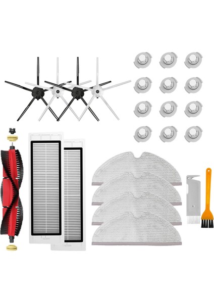 S5 Max S6 Maxv Elektrikli Süpürge Yedek Takımı Silindir Fırça Hepa Filtre Paspas Bezi Aksesuarları (Yurt Dışından)