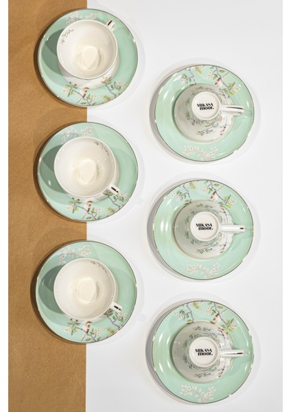 Bird Garden 6’Lı Kahve Fincanı Seti 90 Cc