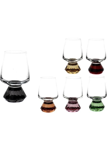 Bonny Renkli Ayaklı 6’lı Shot Bardak