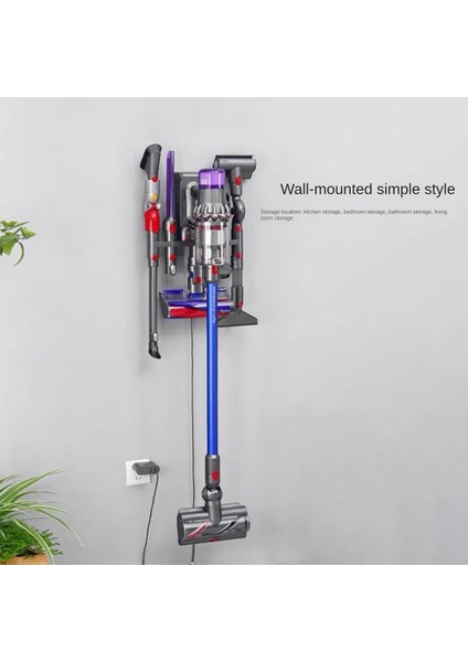 V7 V8 V10 V11 V12 V15 Elektrikli Süpürge Fırça Başlığı Standı Taban Tutucu Gri Için Depolama Braketi (Yurt Dışından) modelleri