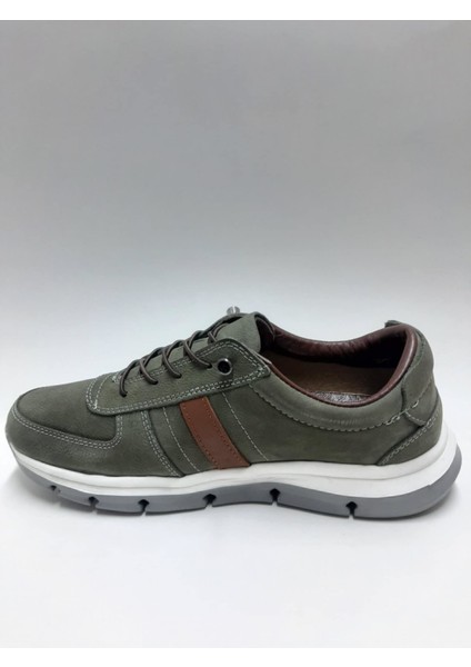 Hakiki Deri Nubuk Haki Rengi Hafif Rahat Bağcıksız Günlük Yazlık Erkek Ayakkabı C-923012VLC modelleri