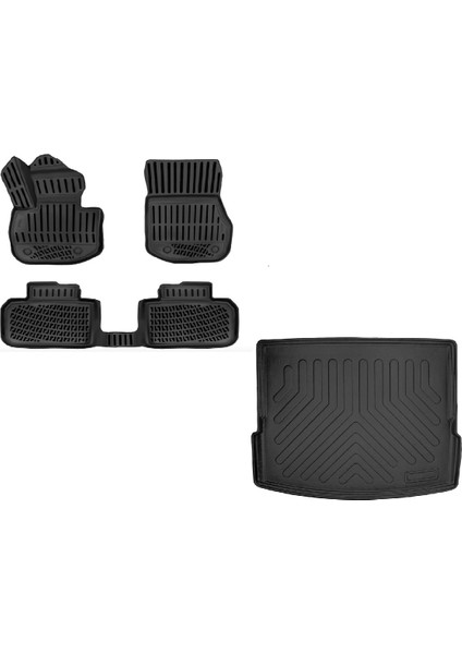 Mini Countryman U25 Ev 2024 Sonrası Havuzlu Paspas + Bagaj Havuzu Set | Elektrikli