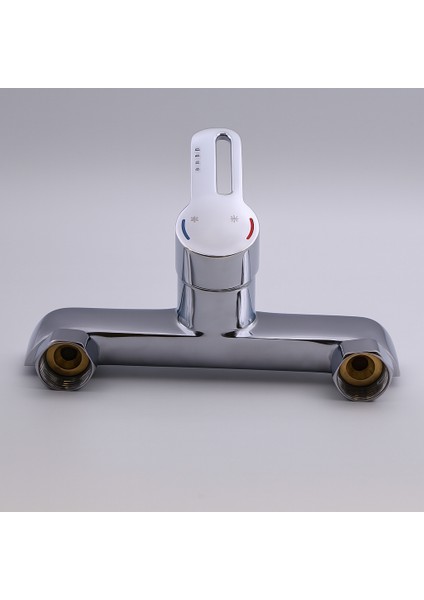 Premium Tek Kollu Krom Banyo Bataryası Duvar Tipi Armatür Şık Modern Tasarım Sıcak Soğuk Ayarlı fiyatları