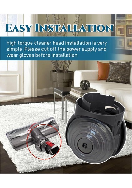 V10 V11 V15 G5 Elektrikli Süpürge Için Yüksek Torklu Temizleme Başlığı Konnektörü, 100W V-Ball Yedek Parçaları (Yurt Dışından) fırsatları
