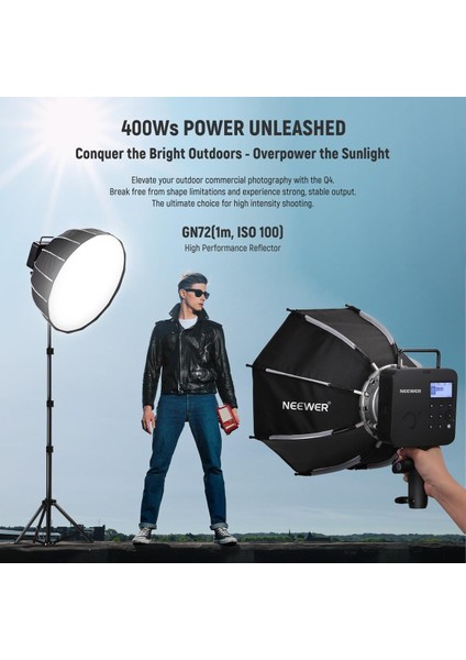 Q4 400WS 2.4g Ttl Akülü Paraflaş (Canon) indirimleri