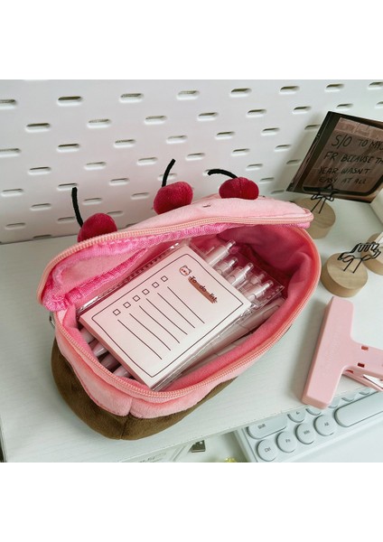 Sevimli Peluş Kiraz Kek Kalem Çantası Kalem Kutusu (Yurt Dışından) modelleri