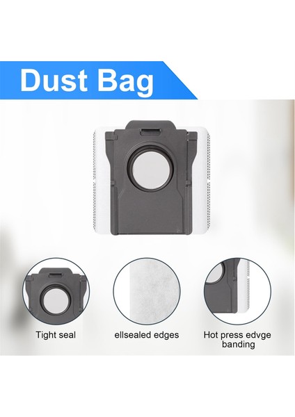 Dreame X30 Ultra / L10S Pro Ultra Ana Yan Fırça Hepa Filtre Paspas Pedleri Toz Torbaları Yedek Yedek Parçalar (Yurt Dışından) modelleri