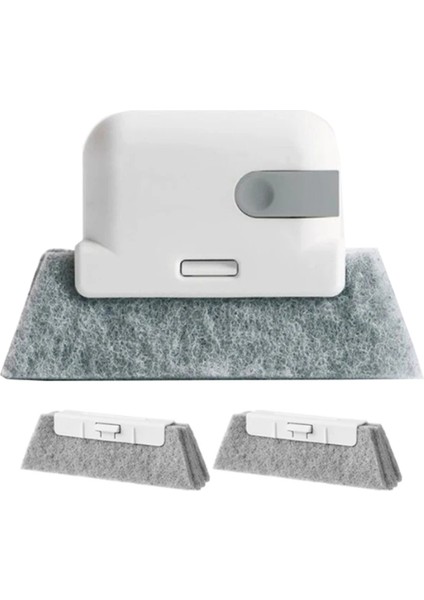 Gri Pencere Temizleme Fırçası Pencere Pervazı Oluklu Dolap Dar Alan Fırçası Değiştirilebilir Başlıklı Ev Temizlik Aletleri (Yurt Dışından)