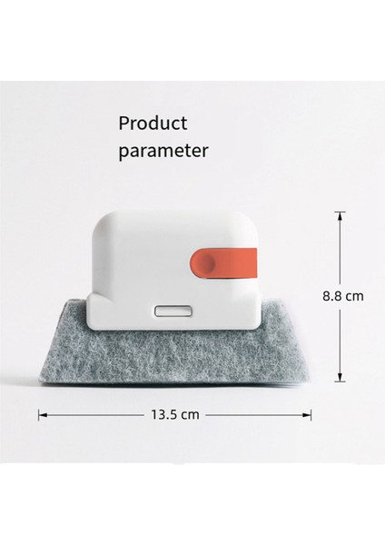 Gri Pencere Temizleme Fırçası Pencere Pervazı Oluklu Dolap Dar Alan Fırçası Değiştirilebilir Başlıklı Ev Temizlik Aletleri (Yurt Dışından) fiyatları