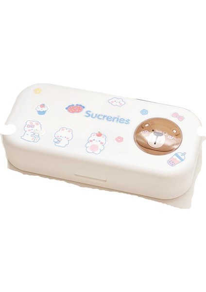 Ilkokul Öğrencisi Karikatür Çift Kalem Kutusu Kırtasiye Saklama Kutusu (Yurt Dışından)