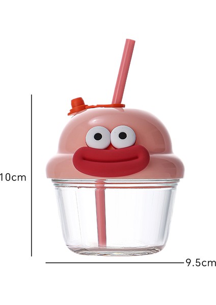 Çocuk Karikatür Taşınabilir Pipet Bardak (Yurt Dışından)