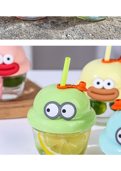 Çocuk Karikatür Taşınabilir Pipet Bardak (Yurt Dışından) fırsatları
