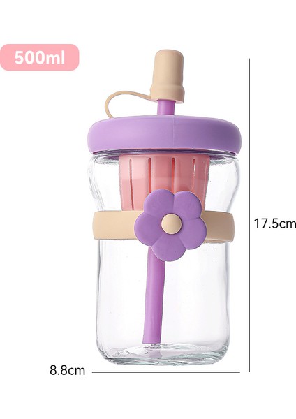 Sevimli Taşınabilir Öğrenci Pipet Bardak (Yurt Dışından)