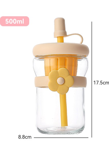 Sevimli Taşınabilir Öğrenci Pipet Bardak (Yurt Dışından)