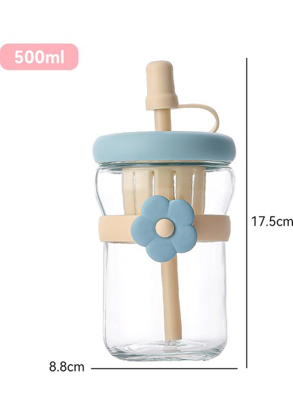 Sevimli Taşınabilir Öğrenci Pipet Bardak (Yurt Dışından)