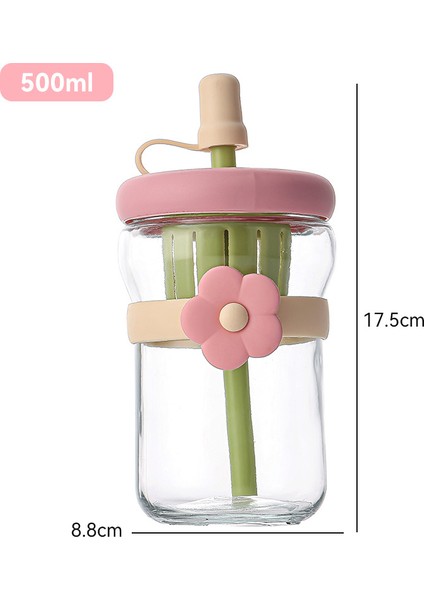 Sevimli Taşınabilir Öğrenci Pipet Bardak (Yurt Dışından)