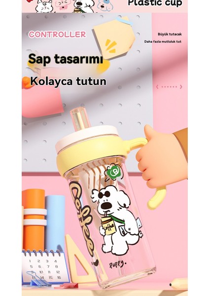 Sevimli Taşınabilir Öğrenci Pipet Bardak (Yurt Dışından) indirimleri