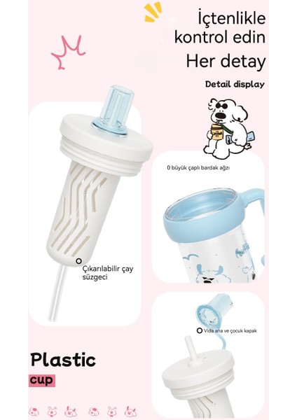 Sevimli Taşınabilir Öğrenci Pipet Bardak (Yurt Dışından) fiyatları