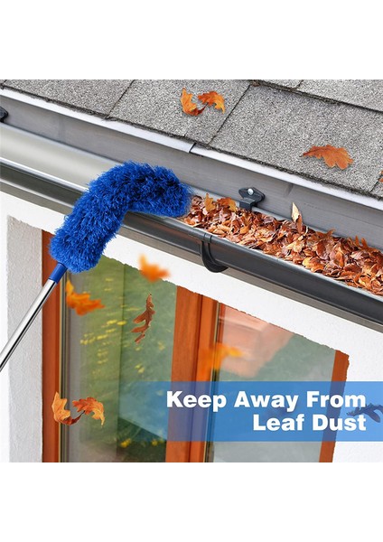 Oluk Temizleme Fırçası Teleskopik Uzatılabilir Direkli Çatı Aleti 8.2ft Koruyucu Temizleme Aleti Kolay Çıkarılabilir Yaprak, Mavi (Yurt Dışından) fırsatları
