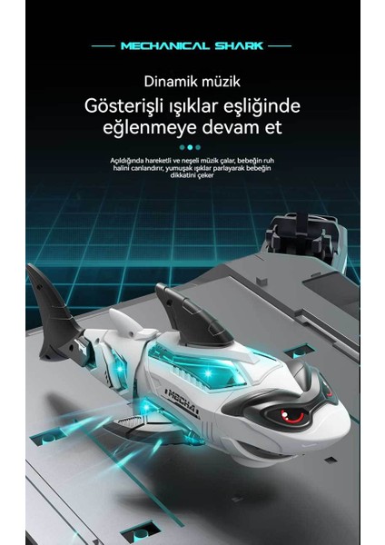 Otomatik Oyuncak Evrensel Yürüyen Mekanik Köpekbalığı (Yurt Dışından) fırsatları