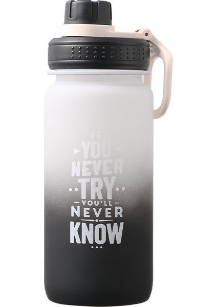 600ML Büyük Kapasiteli Açık Spor Buzlu Uzay Saksı Plastik Spor Su Şişesi (Yurt Dışından)