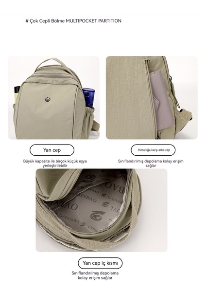 Yeni Büyük Kapasiteli Basit Öğrenci Okul Çantası (Yurt Dışından) modelleri