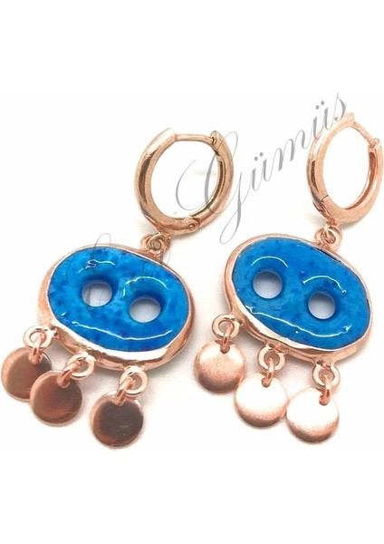 Süryani Göz Nazar Boncuklu Gümüş Küpe IM52Y5 fiyatları