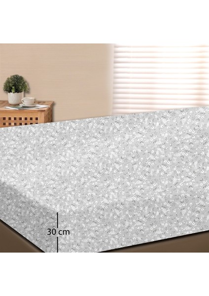 Dalya %100 Pamuk Tek Kişilik Lastikli Çarşaf Seti Açık Gri - 100X200+30 cm modelleri