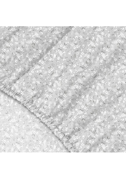 Dalya %100 Pamuk Tek Kişilik Lastikli Çarşaf Seti Açık Gri - 100X200+30 cm fırsatları