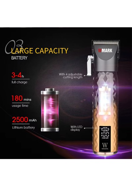 NG-2045 Yüksek Hızlı Profesyonel Şarj Edilebilir Saç Kesme Makinesi