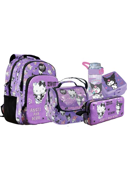 Hello Kitty Çanta+ Beslenme+ Kalemlilk+ Beslenme Kutusu+ Matara Set1