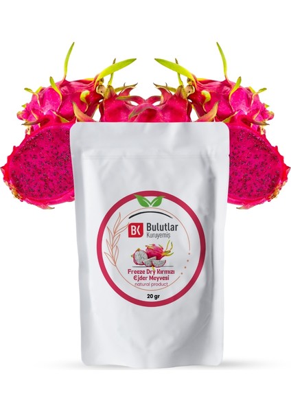 Freeze Dry Kırmızı Ejder Meyvesi 20 gr