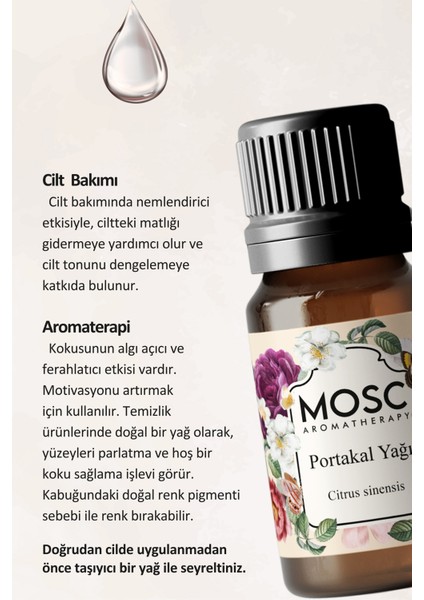 Portakal Uçucu Yağı 10 ml %100 Saf ve Doğal (Orange Essantial Oil) fiyatları
