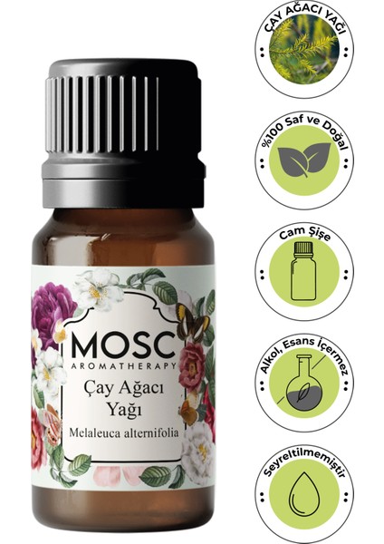 Çay Ağacı Uçucu Yağı 10 ml %100 Saf ve Doğal (Tea Tree Essantial Oil)