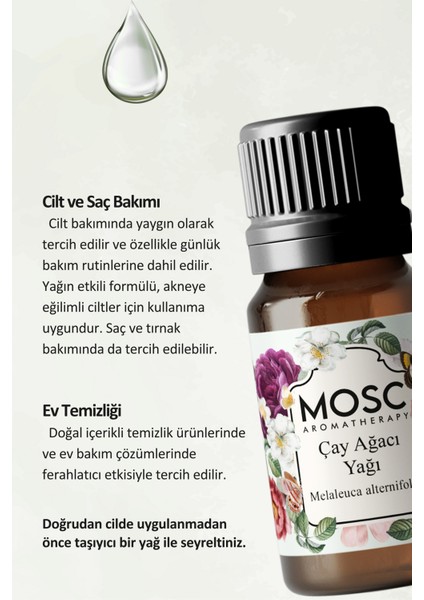 Çay Ağacı Uçucu Yağı 10 ml %100 Saf ve Doğal (Tea Tree Essantial Oil) fiyatları