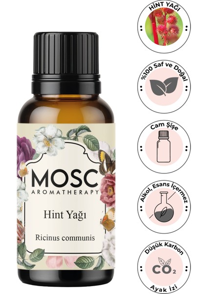 Hint Yağı 30 ml Soğuk Sıkım %100 Saf ve Doğal (Castor Oil)