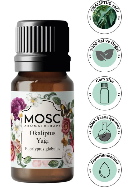 Okaliptus Uçucu Yağı 10 ml %100 Saf ve Doğal (Eucalyptus essantial Oil)