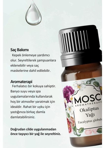 Okaliptus Uçucu Yağı 10 ml %100 Saf ve Doğal (Eucalyptus essantial Oil) fiyatları
