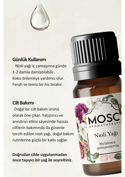 Nioli Uçucu Yağı 10 ml %100 Saf ve Doğal (Niaouli Essantial Oil) fiyatları