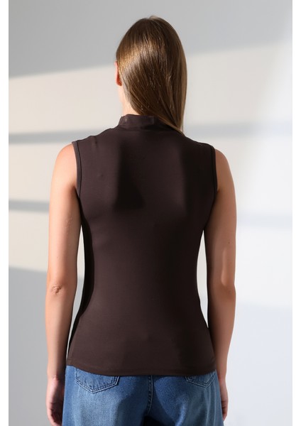 Kadın Kolsuz Body 21757 Kahve fırsatları