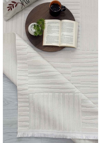 Fiora Krem Dokuma Yıkanabilir Kaymaz Sisal Hav Salon Halısı Mutfak Halısı Yolluk fiyatları