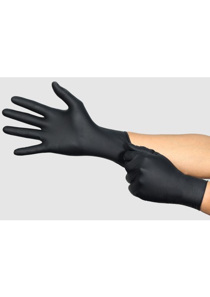 94-242, Mıcroflex Antisatik Siyah Nitril Eldiven M Beden (100’LÜ Paket)
