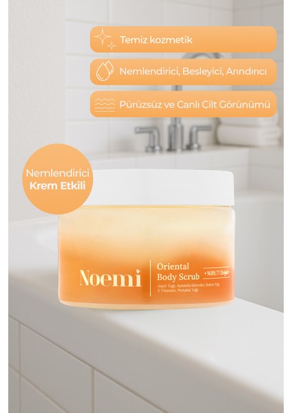 Doğal Body Scrub - Arındırıcı, Yoğun Nemlendirici El Ve Vücut Peelingi - Oriental 300ml fiyatları